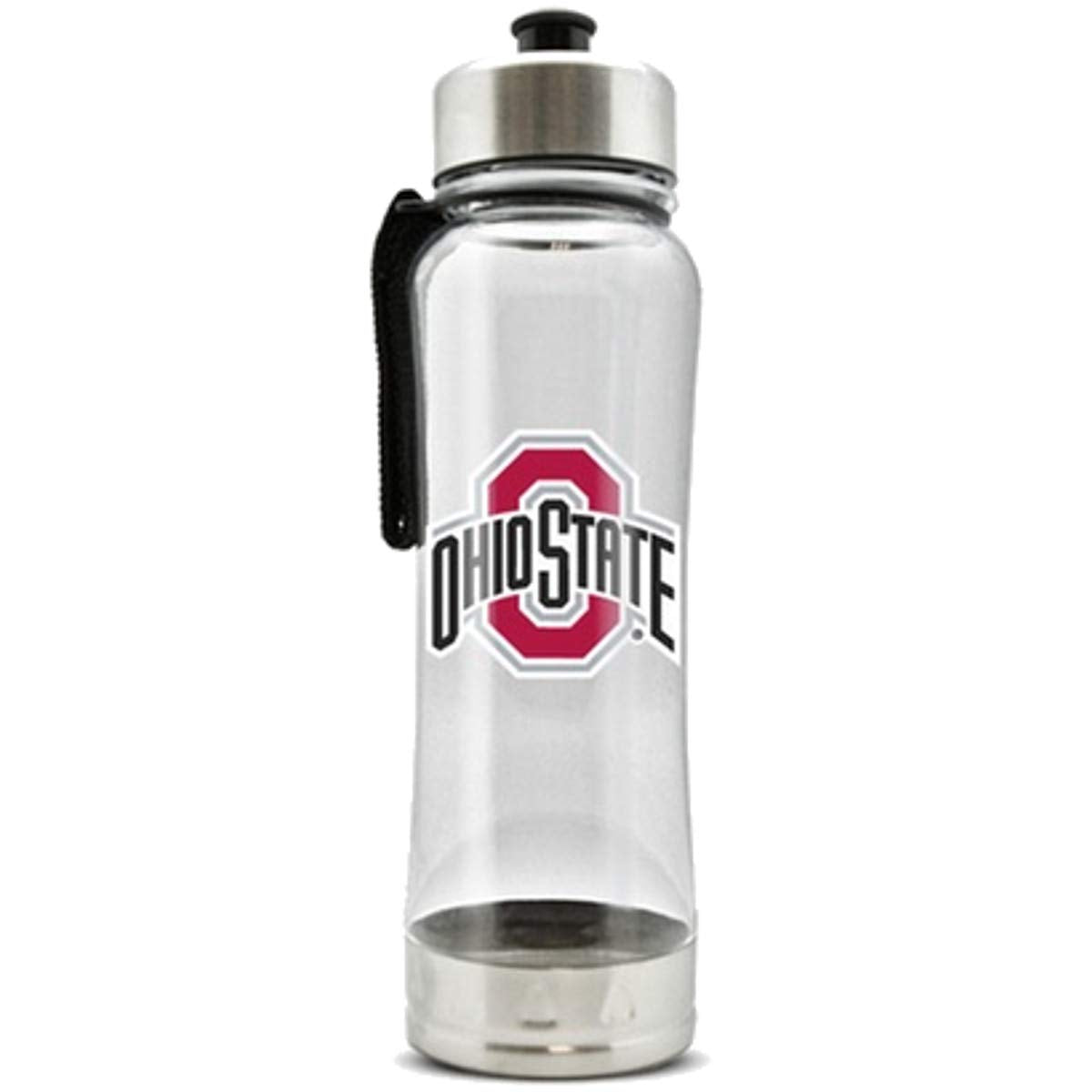 Duck House Official National Collegiate Athletic Association Fan Shop Authentic 2-Pack NCAA College Clear Clip-On 16oz Stainless Steel Water Bottle Bundle