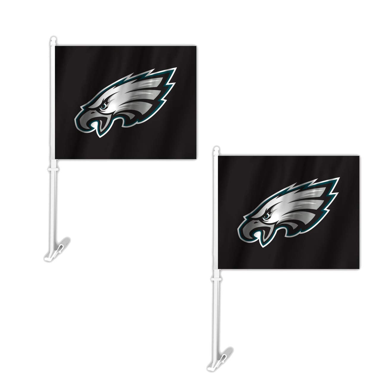 Fremont Die Official National Football League Fan Shop Authentic NFL 2-Pack Car Window Flags. Show Team Pride with These 11.5" x 14.5" Window Flags. 