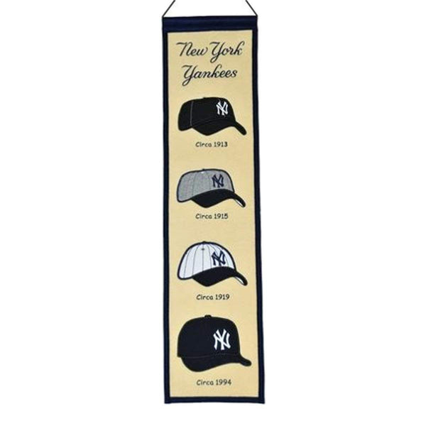 Winning Streak Fan Shop Authentic MLB Heritage and Baseball Team Felt Embroidered Logo Banner. Office, Bar or Man Cave