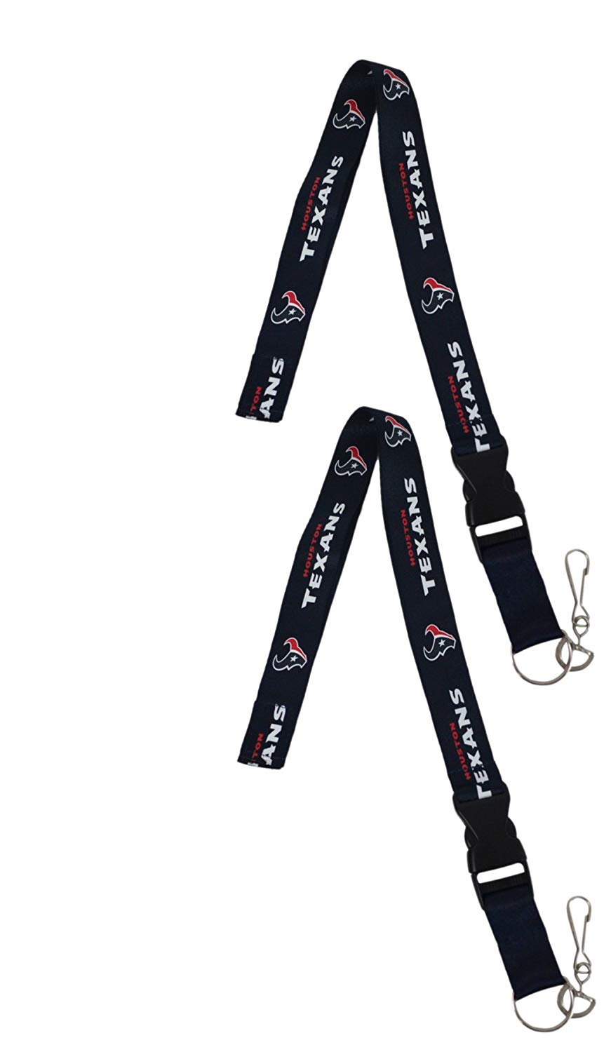 Official National Football League Fan Shop Authentic 2-pack NFL Lanyard/keychain Office Badge Holder