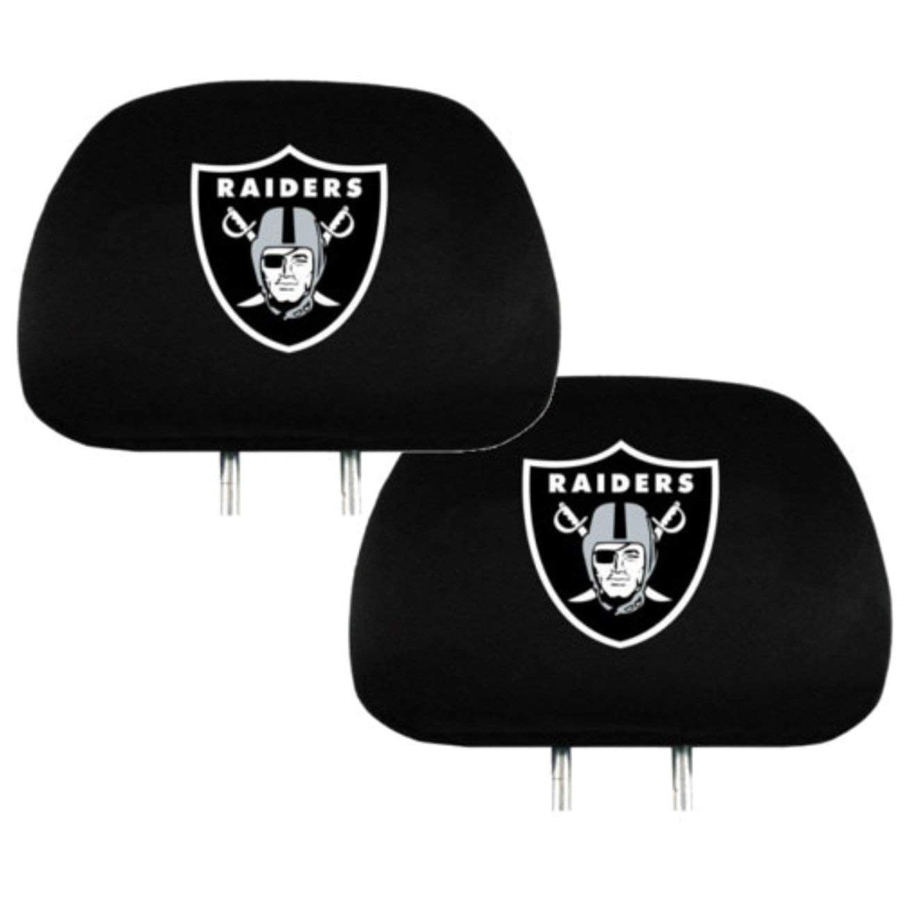 Official National Football League Fan Shop Authentic Headrest Cover (Oakland Raiders)