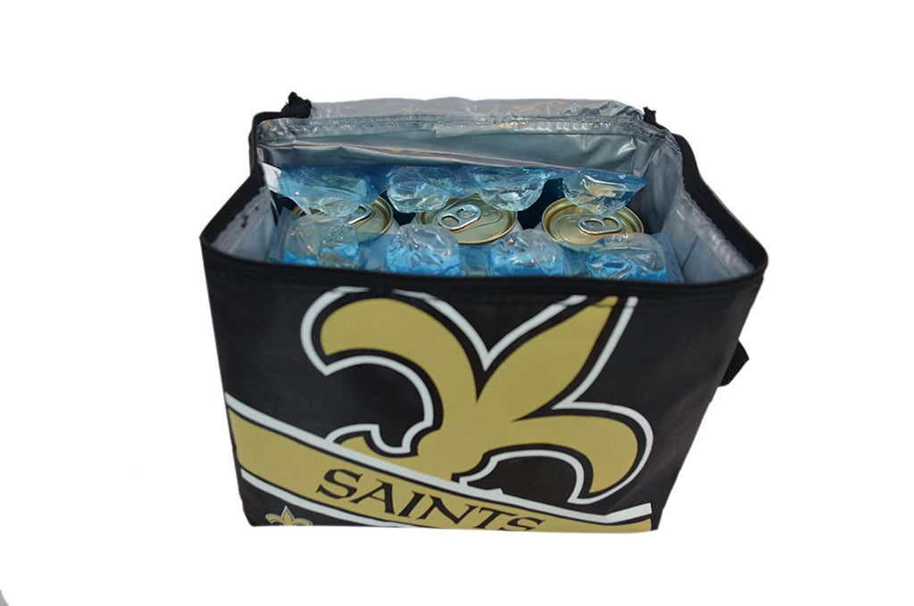 NFL Shop Collapsible Insulated Lunch Bag with Re-freezable Ice Packs Bundle