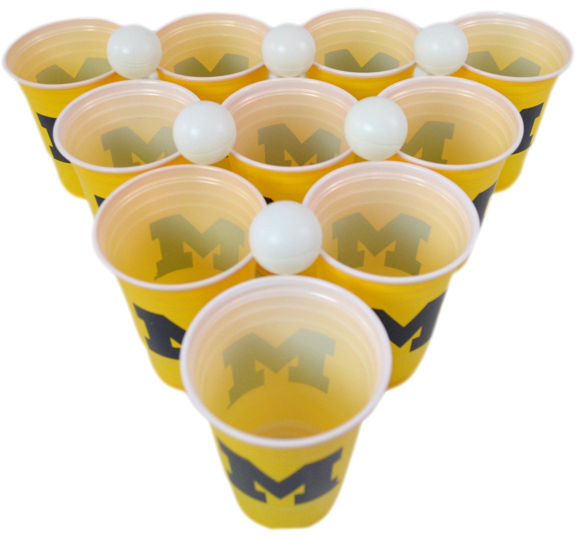 NCAA Fan Shop Beer Pong Set. Rep Your School, Alma Mater or Favorite Team with The Classic Game of College Beer Pong - Comes with 22 Cups and 6 Ping Pong Balls