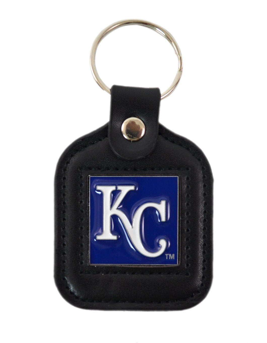 Official Major League Baseball Fan Shop Authentic Genuine Leather MLB Trifold Wallet and Key Chain Bundled Set