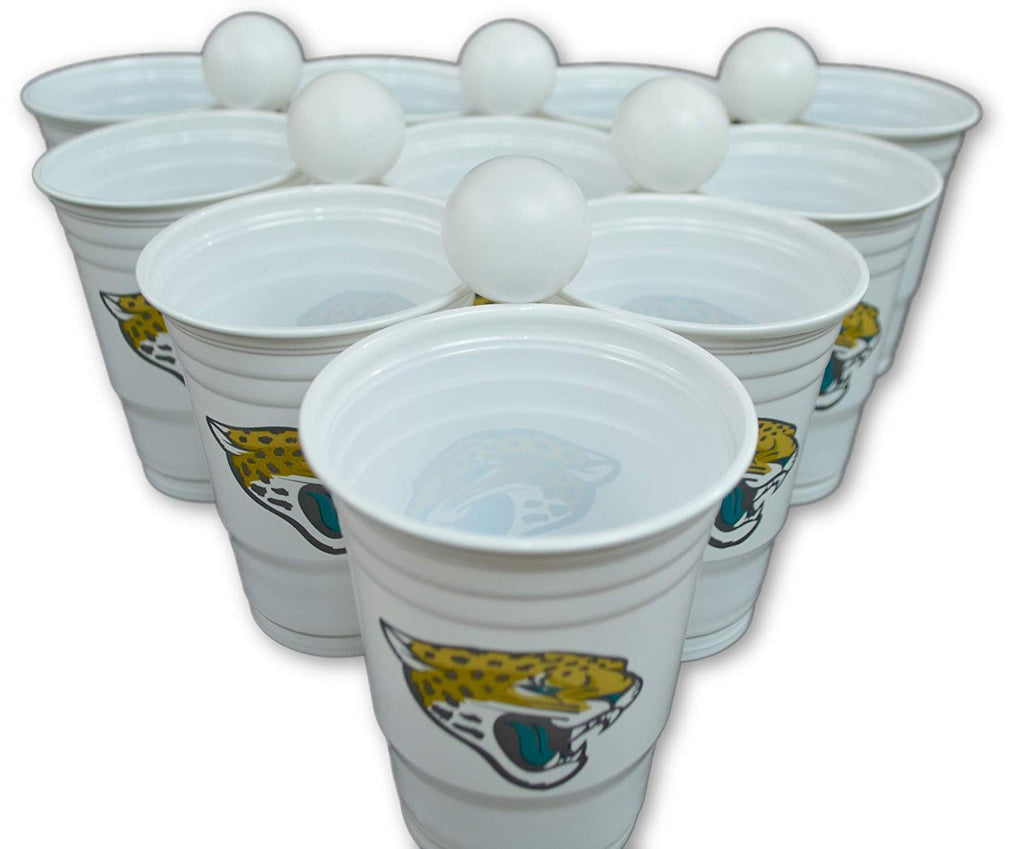 Siskiyou/Sport Mania NFL Fan Shop Beer Pong Set. Rep Your Favorite Team with The Classic Game of Beer Pong at Home or at The Tailgate Party - Comes with 22 Cups and 6 Ping Pong Balls