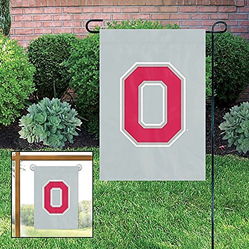 Party Animal Official National Collegiate Athletic Association Fan Shop Authentic NCAA 2-Pack Mini Embroidery Garden/Window Flag. Measures 15" x 10.5" with Window Hanger