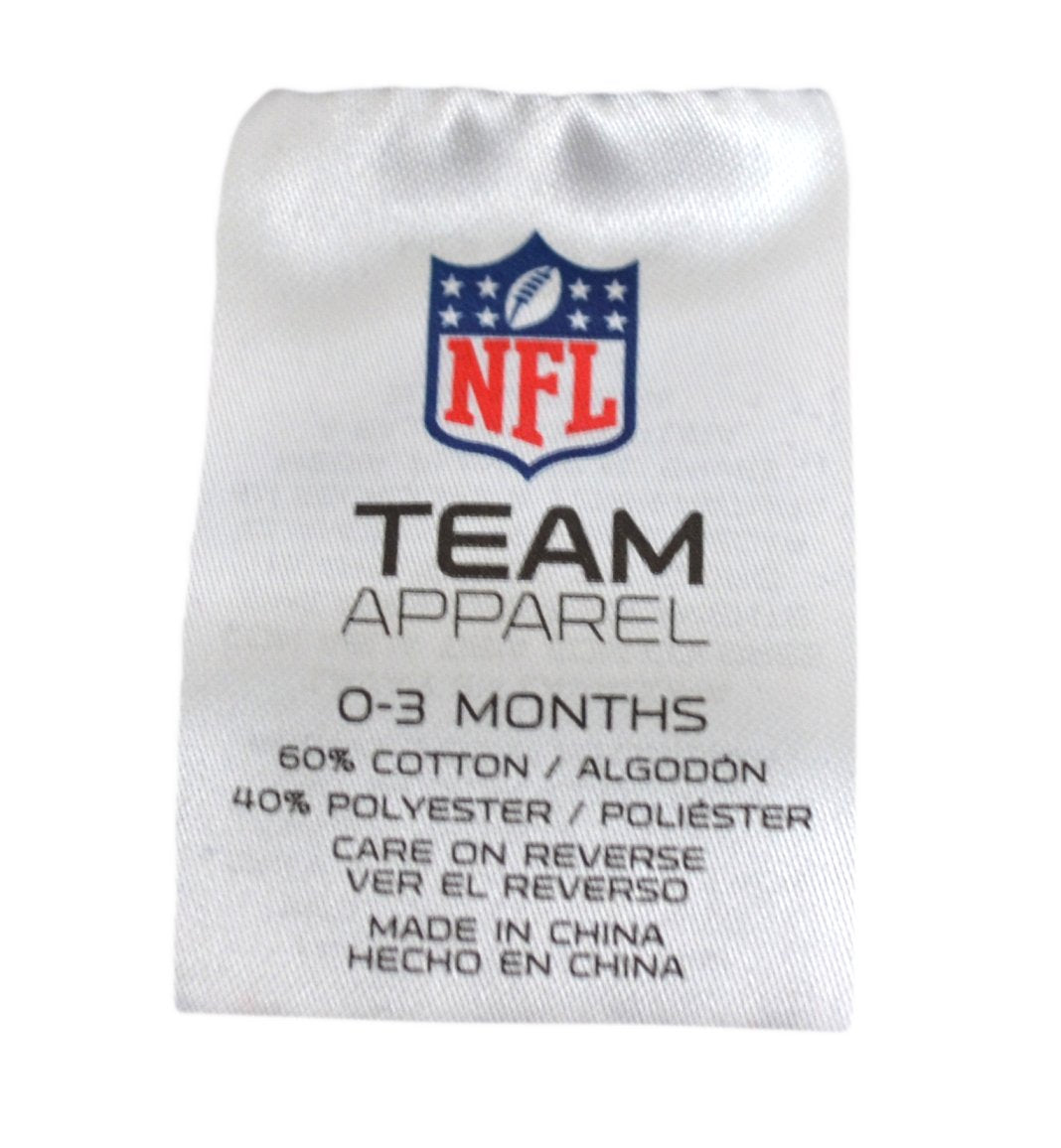  Official National Football League Fan Shop Authentic NFL Baby 3-pc Body Suit Onesie, Cap and Bib Bundled Set