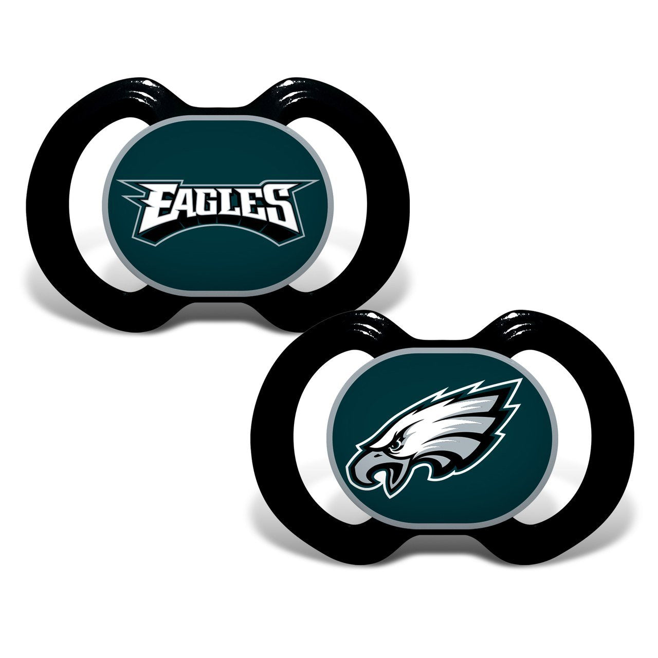 Official NFL Fan Shop Authentic Baby Pacifier and Bib Bundle Set. Start Out Early in Joining The Fan Club and Show Support for Your Favorite Football Team