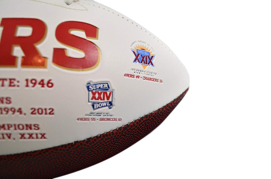 Jarden Sports Licensing/Pro-Mold Official National Football League Fan Shop Authentic NFL Signature Series Super Bowl Ball and Display Case. Great Collectible Bundle for the office or Man Cave