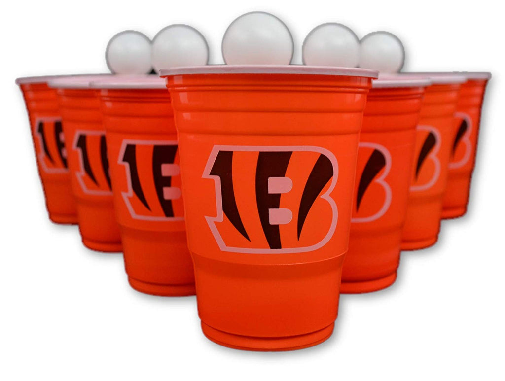 Siskiyou/Sport Mania NFL Fan Shop Beer Pong Set. Rep Your Favorite Team with The Classic Game of Beer Pong at Home or at The Tailgate Party - Comes with 22 Cups and 6 Ping Pong Balls