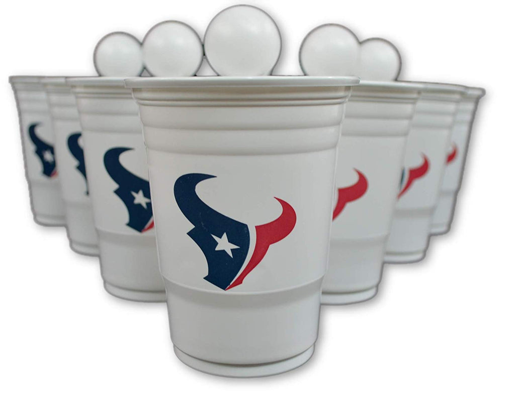 Siskiyou/Sport Mania NFL Fan Shop Beer Pong Set. Rep Your Favorite Team with The Classic Game of Beer Pong at Home or at The Tailgate Party - Comes with 22 Cups and 6 Ping Pong Balls