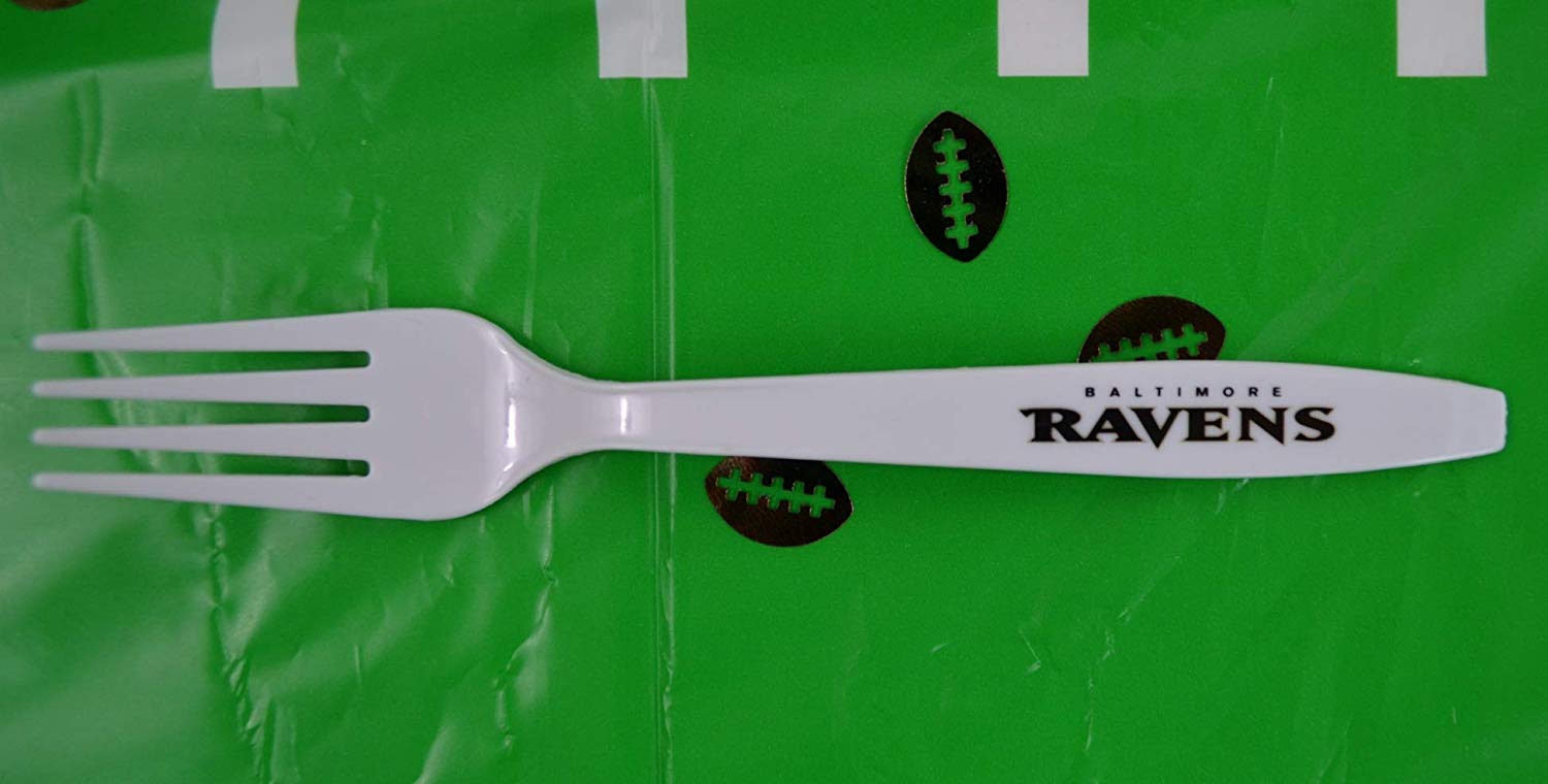 Duck House Official National Football Fan Shop Authentic NFL Tailgate Party Kit Bundle for 20 Fans - Table Setting and More