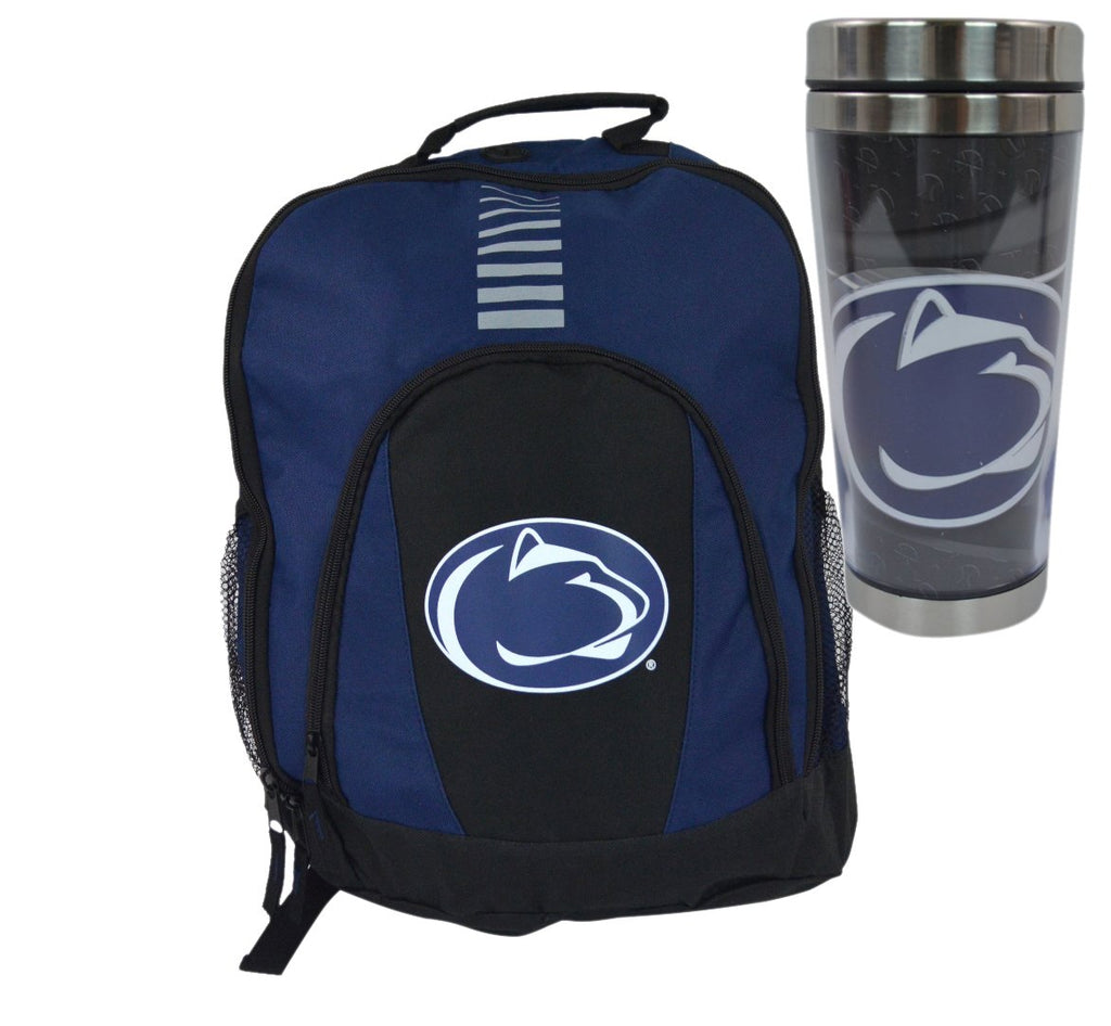 Official National Collegiate Athletic Association Fan Shop NCAA Team Prime Back Pack and School Stainless Steel Travel Mug. Everyday you can show school pride