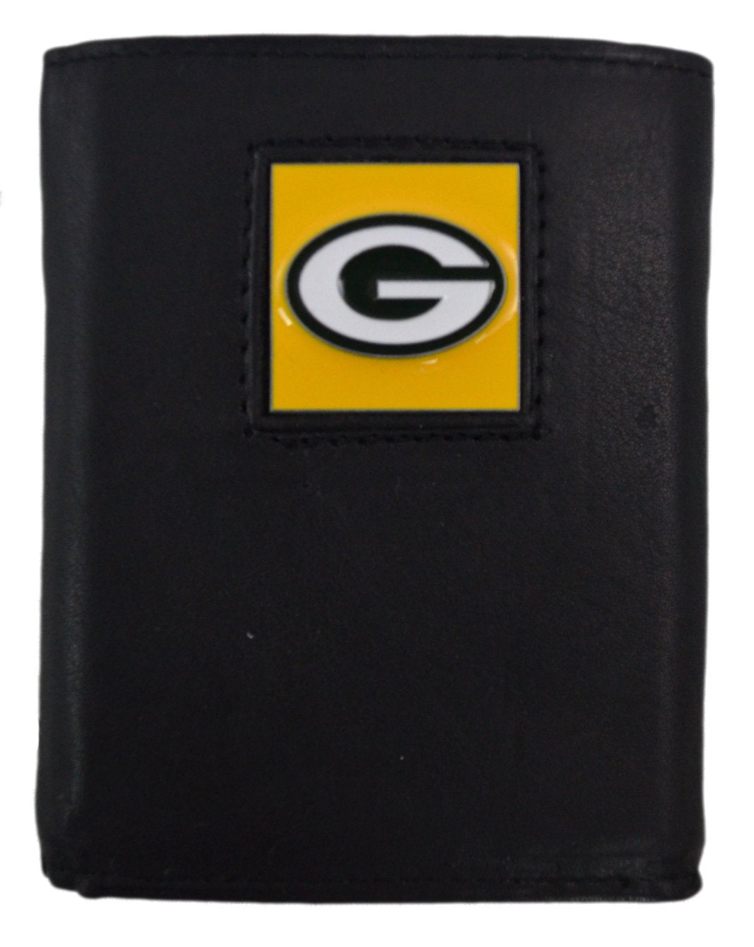 Official National Football League Fan Shop Authentic Genuine Leather NFL Trifold Wallet and Key Chain Bundled Set