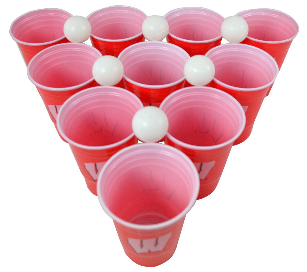 NCAA Fan Shop Beer Pong Set. Rep Your School, Alma Mater or Favorite Team with The Classic Game of College Beer Pong - Comes with 22 Cups and 6 Ping Pong Balls