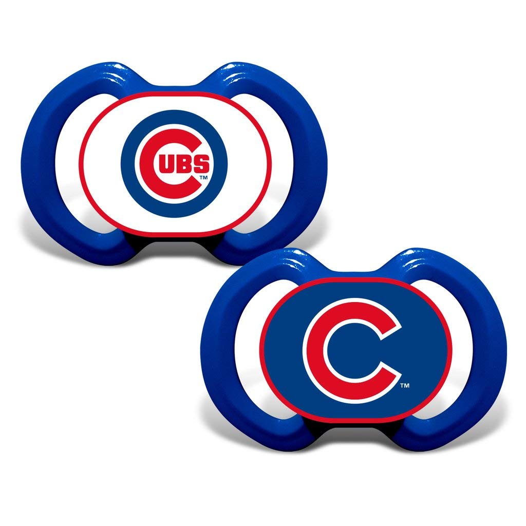 Official MLB Fan Shop Authentic Baby Pacifier and Bib Set. Start the Little Ones Out Early in Joining the Number One Major League Baseball Fans
