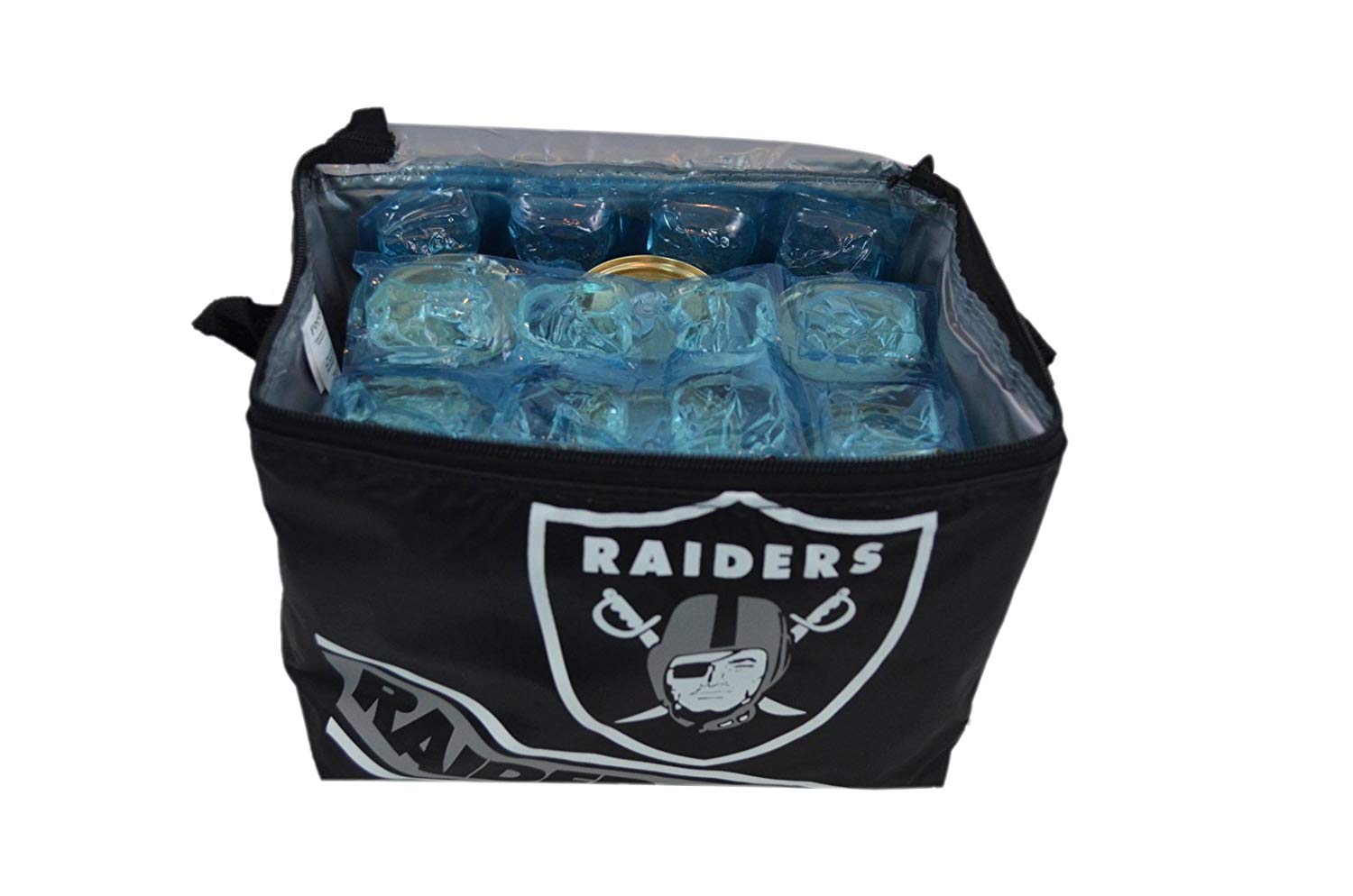 NFL Shop Collapsible Insulated Lunch Bag with Re-freezable Ice Packs Bundle