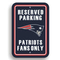 NFL New England Patriots Plastic Parking Sign