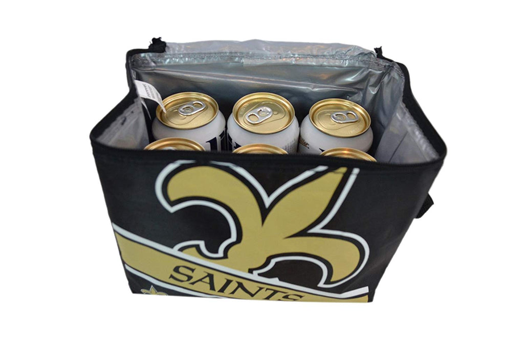 NFL Shop Collapsible Insulated Lunch Bag with Re-freezable Ice Packs Bundle