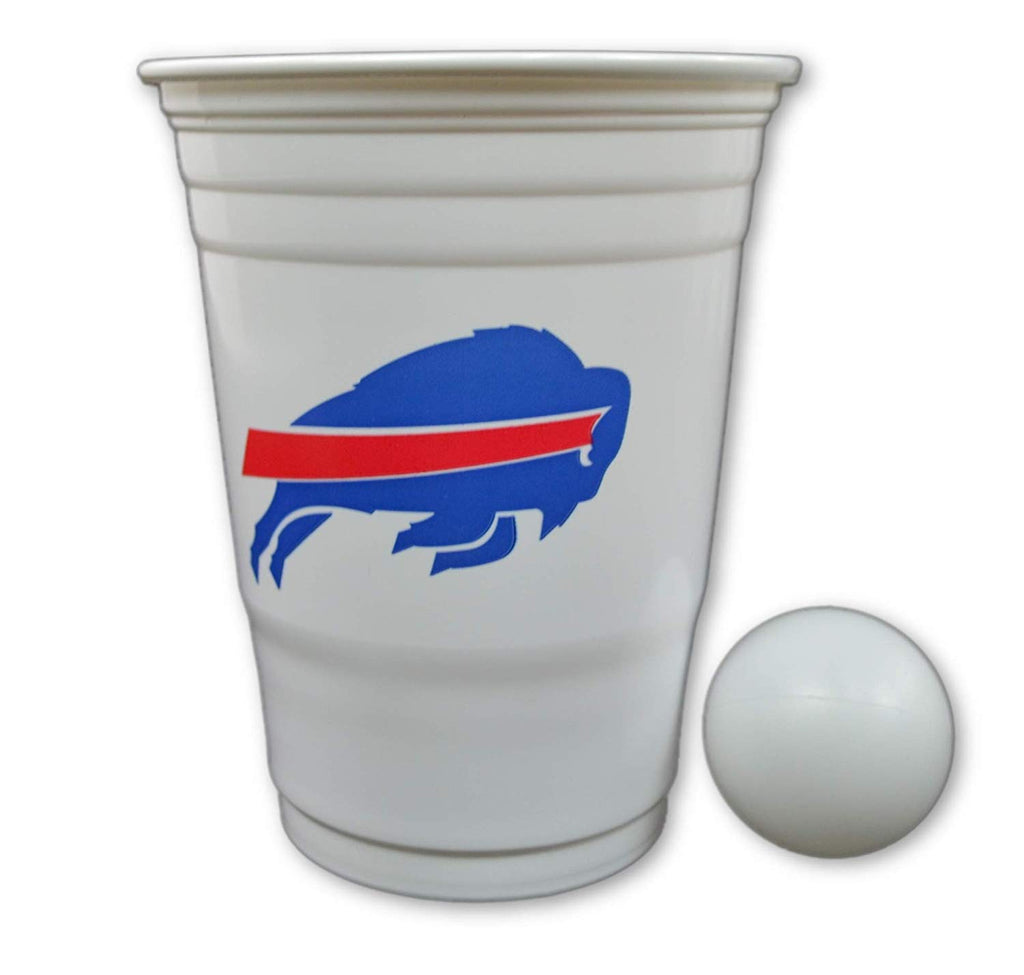 Siskiyou/Sport Mania NFL Fan Shop Beer Pong Set. Rep Your Favorite Team with The Classic Game of Beer Pong at Home or at The Tailgate Party - Comes with 22 Cups and 6 Ping Pong Balls