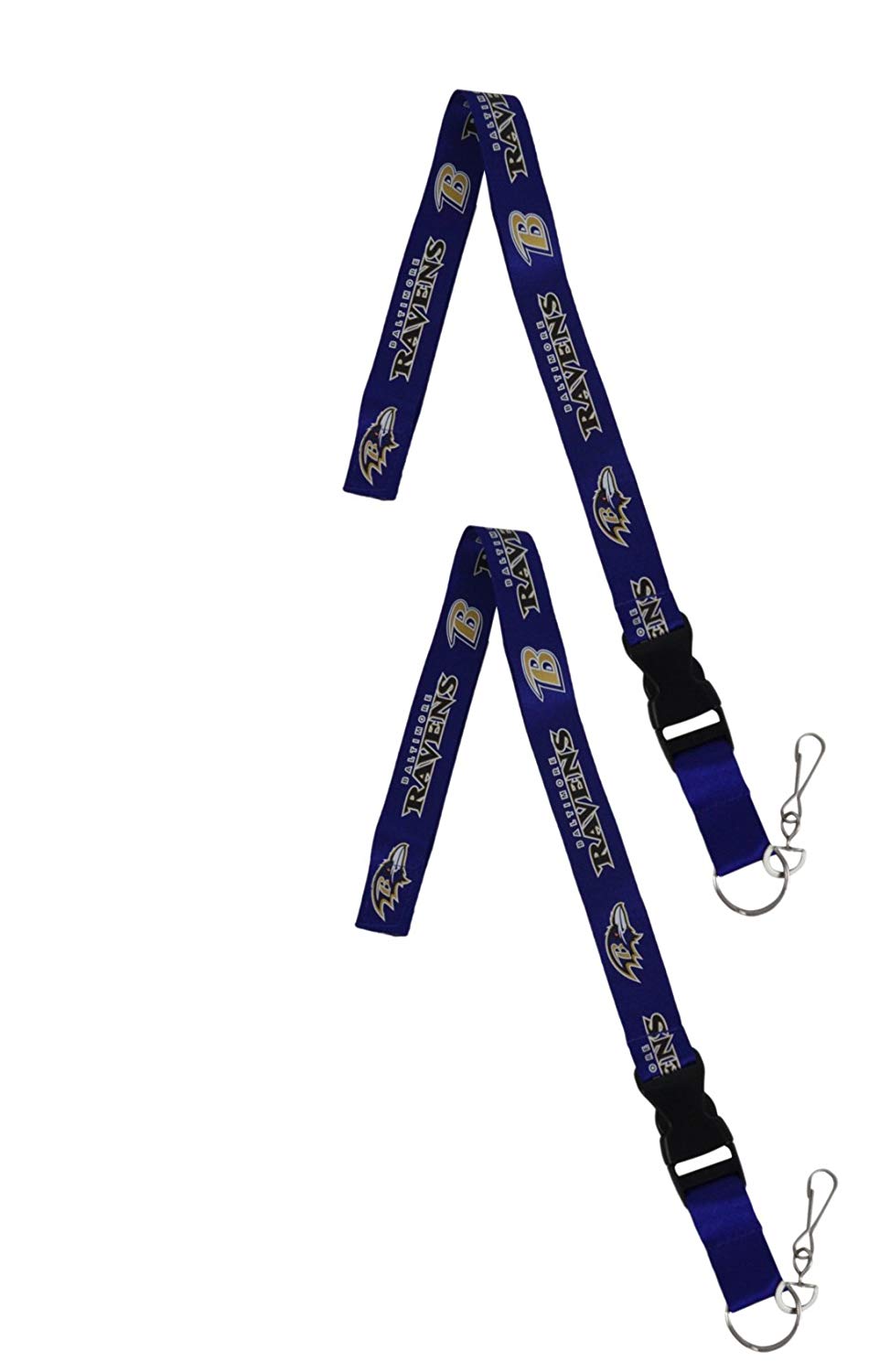 Official National Football League Fan Shop Authentic 2-pack NFL Lanyard/keychain Office Badge Holder