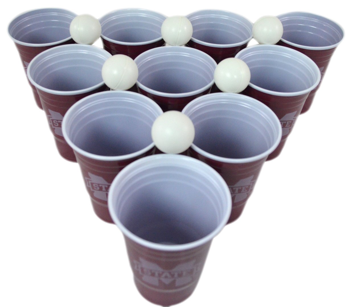 NCAA Fan Shop Beer Pong Set. Rep Your School, Alma Mater or Favorite Team with The Classic Game of College Beer Pong - Comes with 22 Cups and 6 Ping Pong Balls