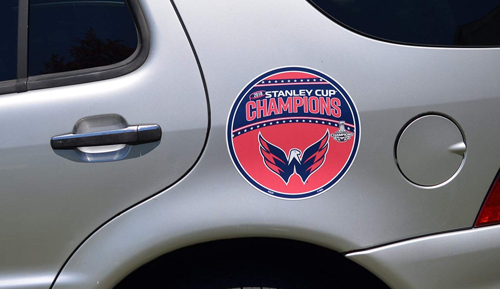 NHL Washington Capitals 12" Vinyl Magnet, Red & Navy,