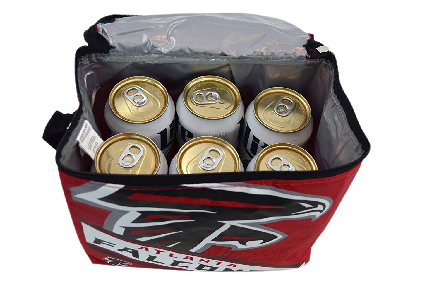 NFL Shop Collapsible Insulated Lunch Bag with Re-freezable Ice Packs Bundle
