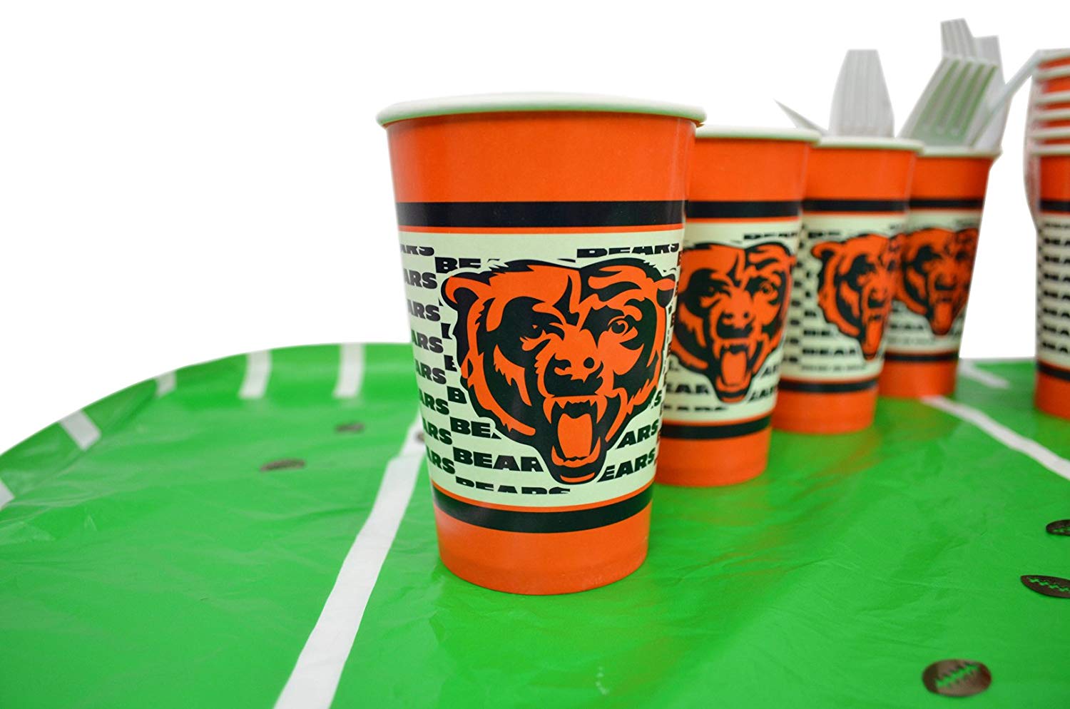 Duck House Official National Football Fan Shop Authentic NFL Tailgate Party Kit Bundle for 20 Fans - Table Setting and More