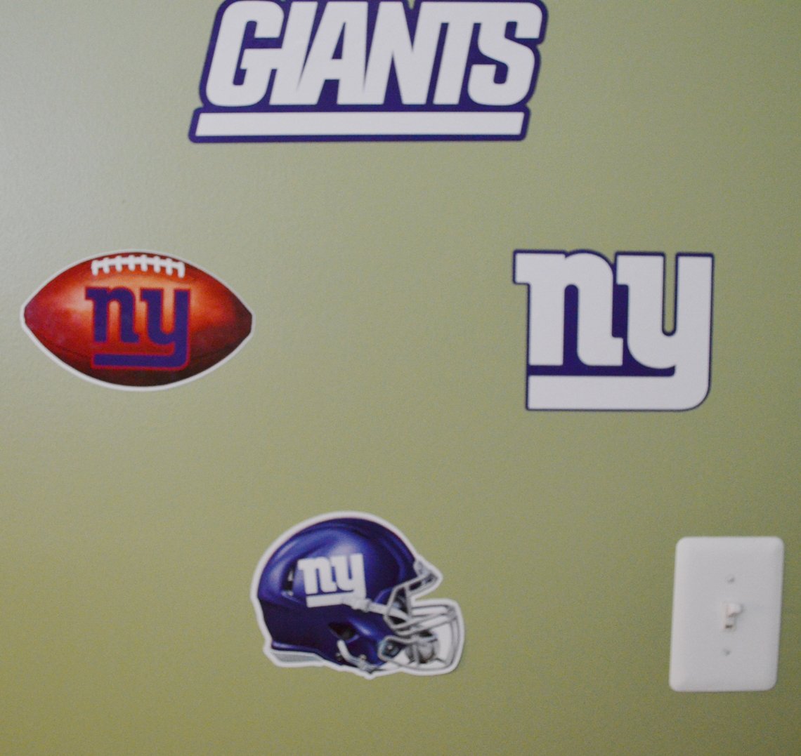 Official National Football League Fan Shop Licensed NFL Shop Multi-use Decals (New York Giants)