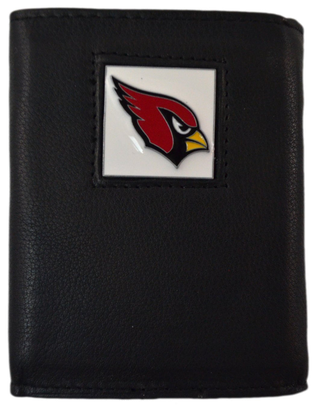 Official National Football League Fan Shop Authentic Genuine Leather NFL Trifold Wallet and Key Chain Bundled Set