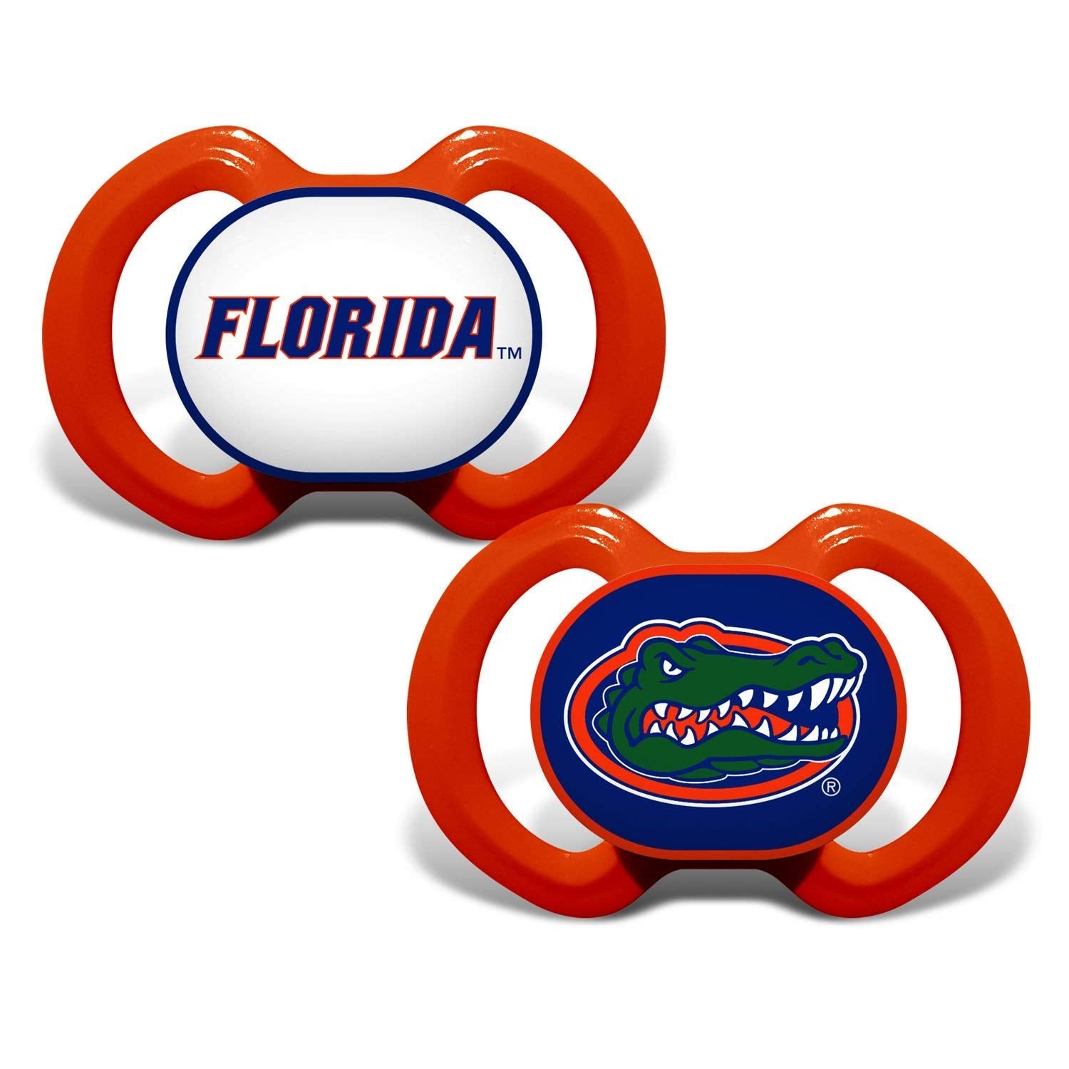 NCAA Official Fan Shop Authentic Baby Pacifier Bib Set. Start The Little Ones Out Early in Joining The Fan Club Show College Support
