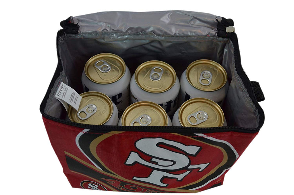 NFL Shop Collapsible Insulated Lunch Bag with Re-freezable Ice Packs Bundle