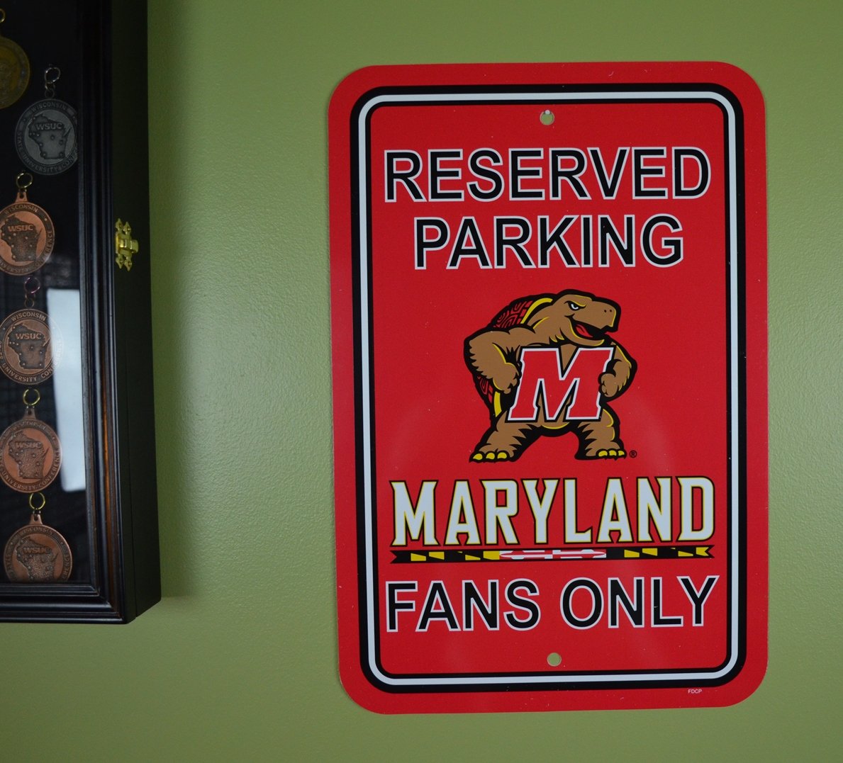 NCAA Official National Collegiate Athletic Association Fan Shop Authentic Parking Sign. Stake Your Territory with This Sign. Great for The Office or Man Cave.