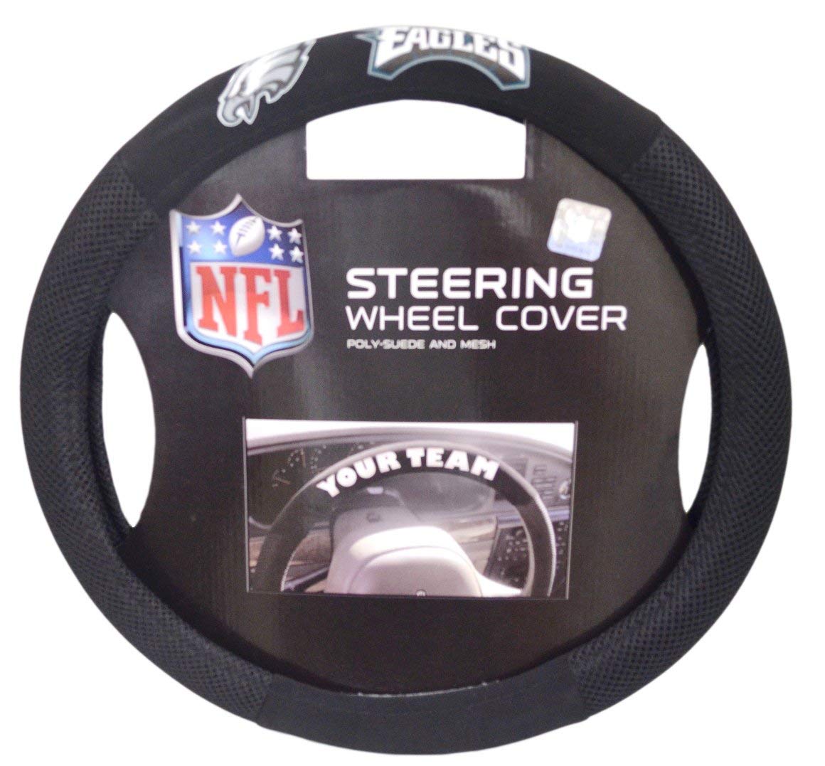Fremont Die/TeamProMark Official National Football League Fan Shop Authentic NFL Auto Accessories Bundle - Team Steering Wheel Cover, Air Fresheners and Seat Belt Cover
