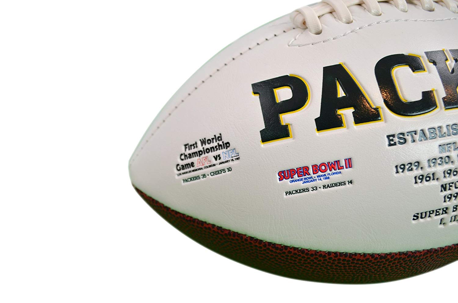 Jarden Sports Licensing/Pro-Mold Official National Football League Fan Shop Authentic NFL Signature Series Super Bowl Ball and Display Case. Great Collectible Bundle for the office or Man Cave