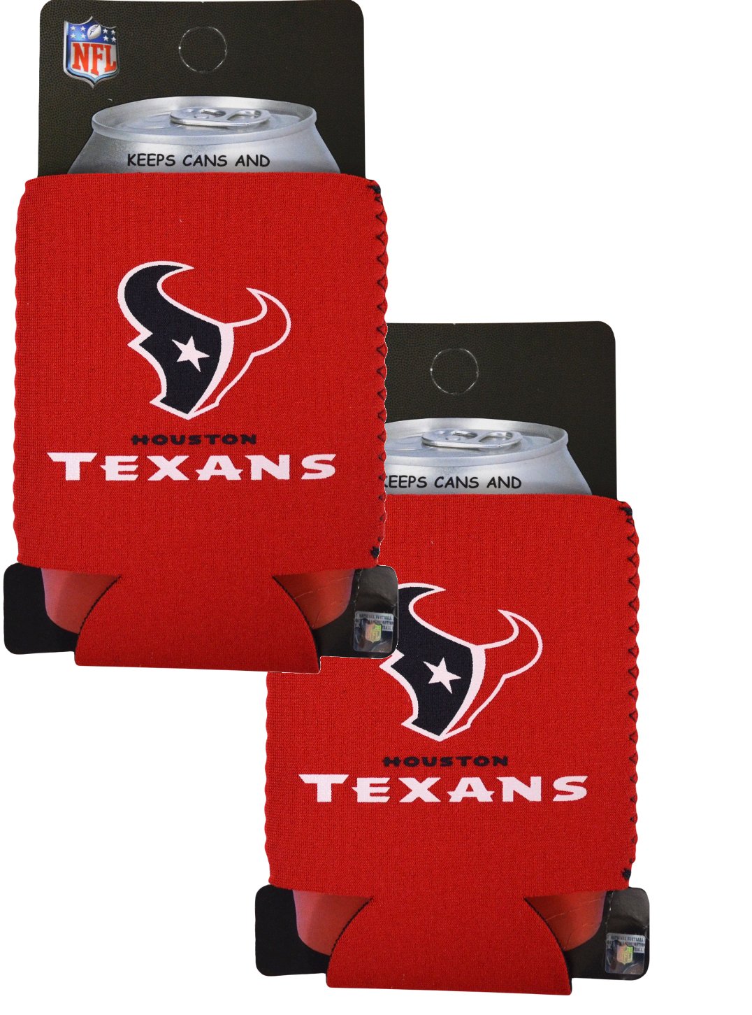 Official National Football League Fan Shop Authentic 2-Pack NFL Insulated 12 oz Can Cooler