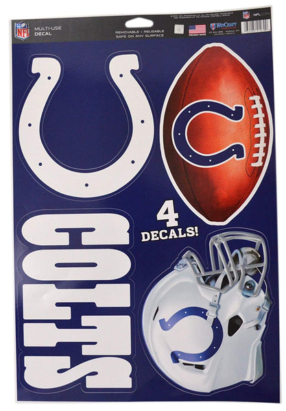 WinCraft Official National Football League Fan Shop Licensed NFL Shop Multi-use Decals (Indianapolis Colts)