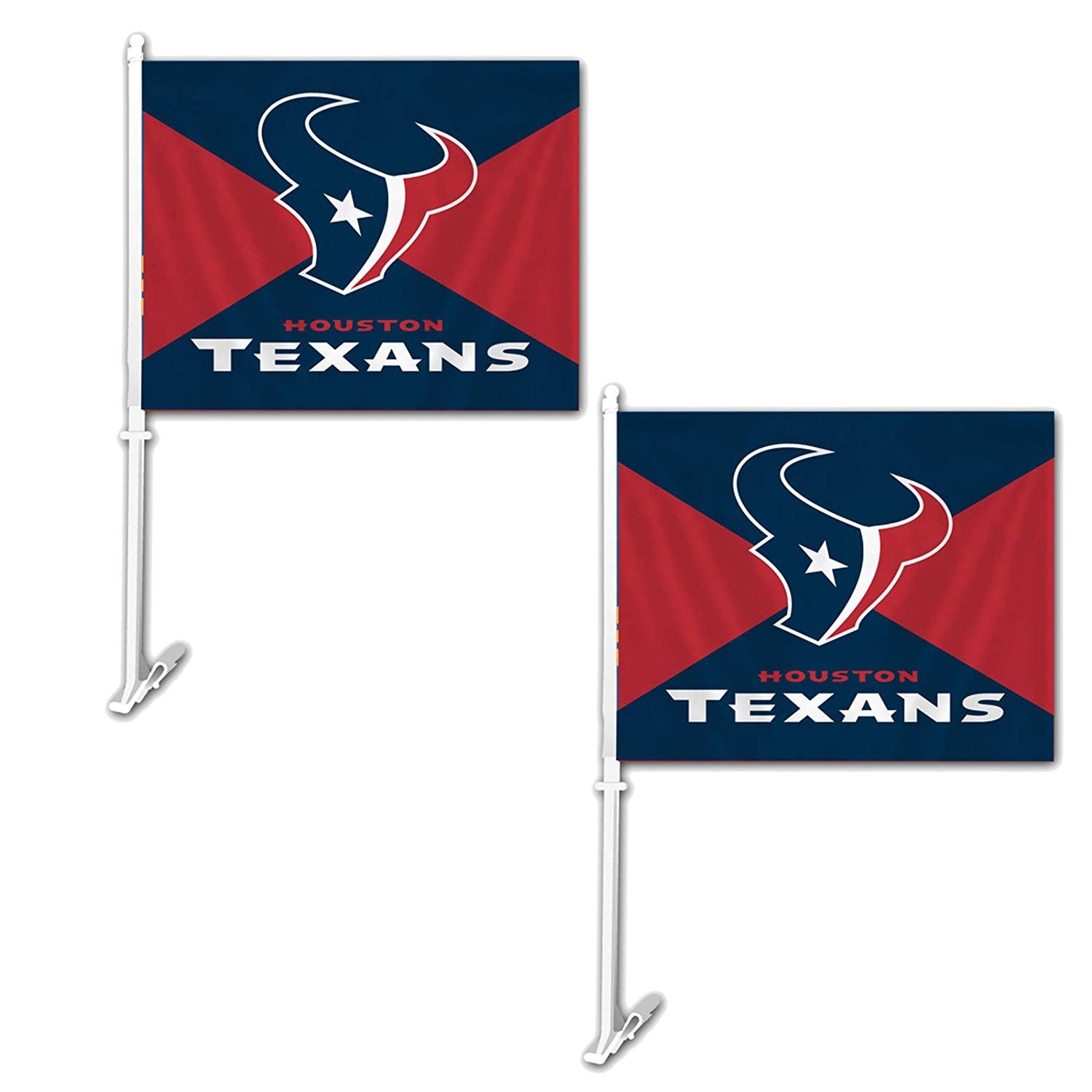 Fremont Die Official National Football League Fan Shop Authentic NFL 2-Pack Car Window Flags. Show Team Pride with These 11.5" x 14.5" Window Flags. 