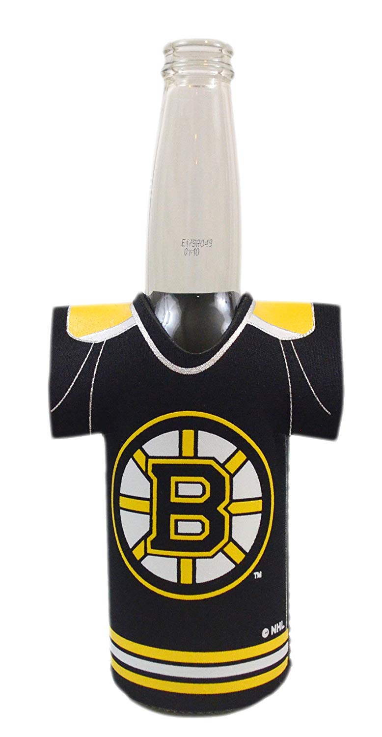 Official National Hockey League Fan Shop Authentic NHL 2-pack Team Jersey Insulated Bottle Cooler (Boston Bruins)