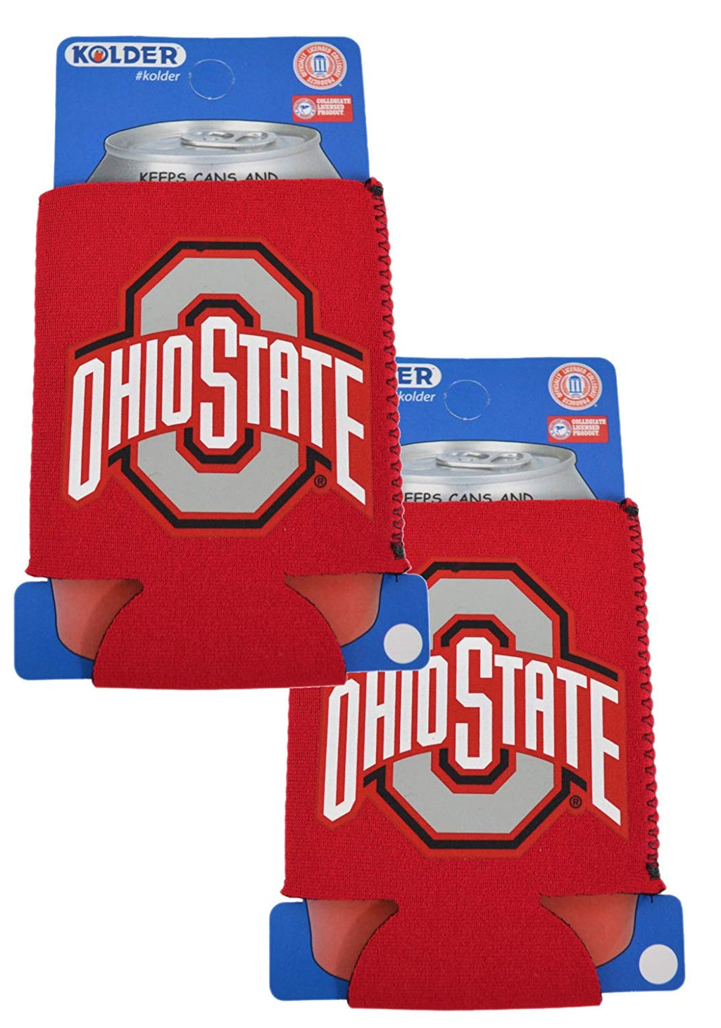 Official National Collegiate Athletic Association Fan Shop NCAA Authentic 12oz Can Insulated 2-Pack (Ohio State Buckeyes)