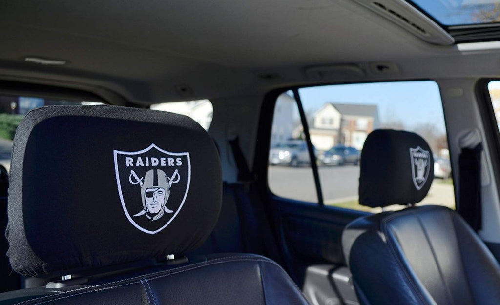Official National Football League Fan Shop Authentic Headrest Cover (Oakland Raiders)
