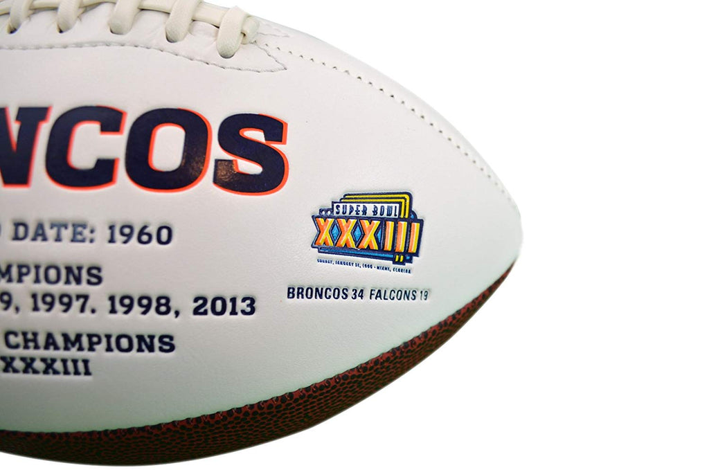 Jarden Sports Licensing/Pro-Mold Official National Football League Fan Shop Authentic NFL Signature Series Super Bowl Ball and Display Case. Great Collectible Bundle for the office or Man Cave