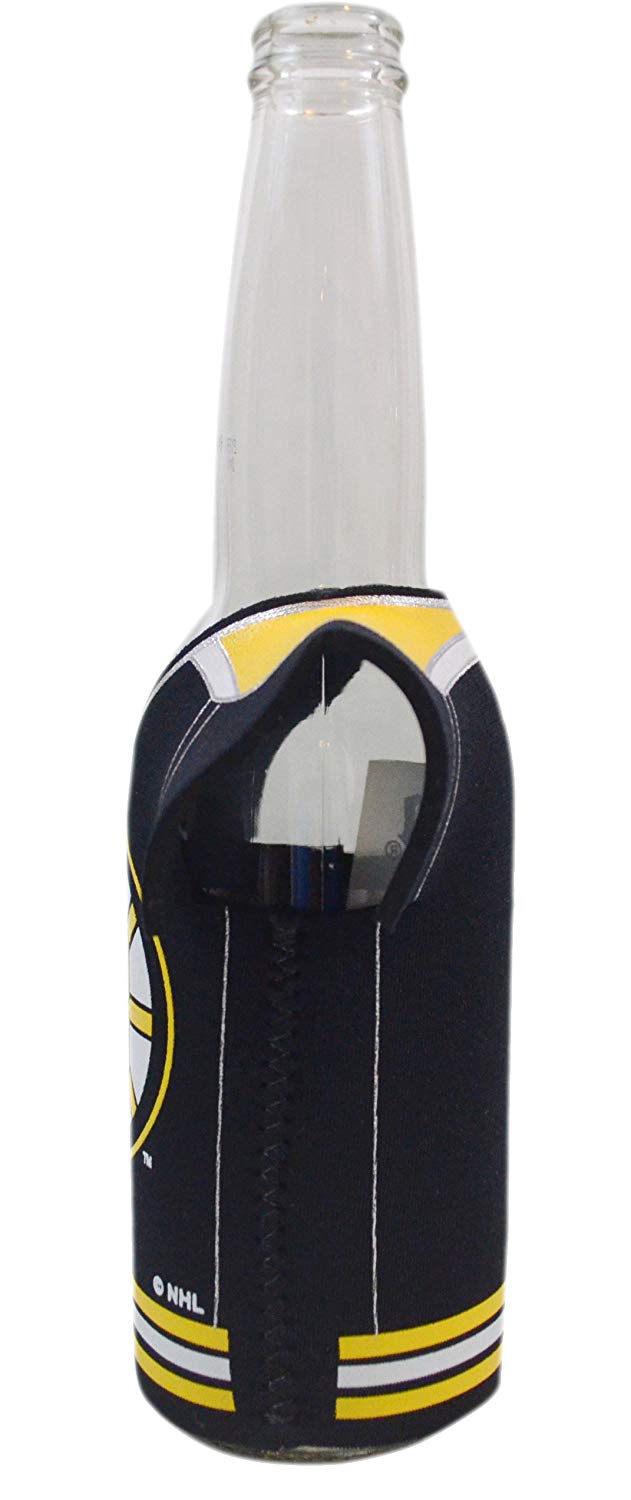 Official National Hockey League Fan Shop Authentic NHL 2-pack Team Jersey Insulated Bottle Cooler (Boston Bruins)