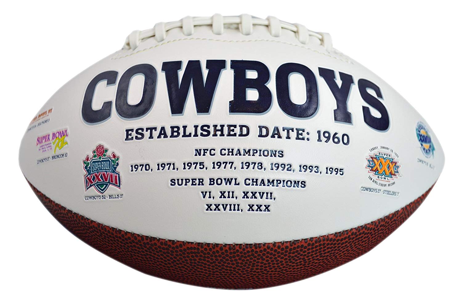 Jarden Sports Licensing/Pro-Mold Official National Football League Fan Shop Authentic NFL Signature Series Super Bowl Ball and Display Case. Great Collectible Bundle for the office or Man Cave