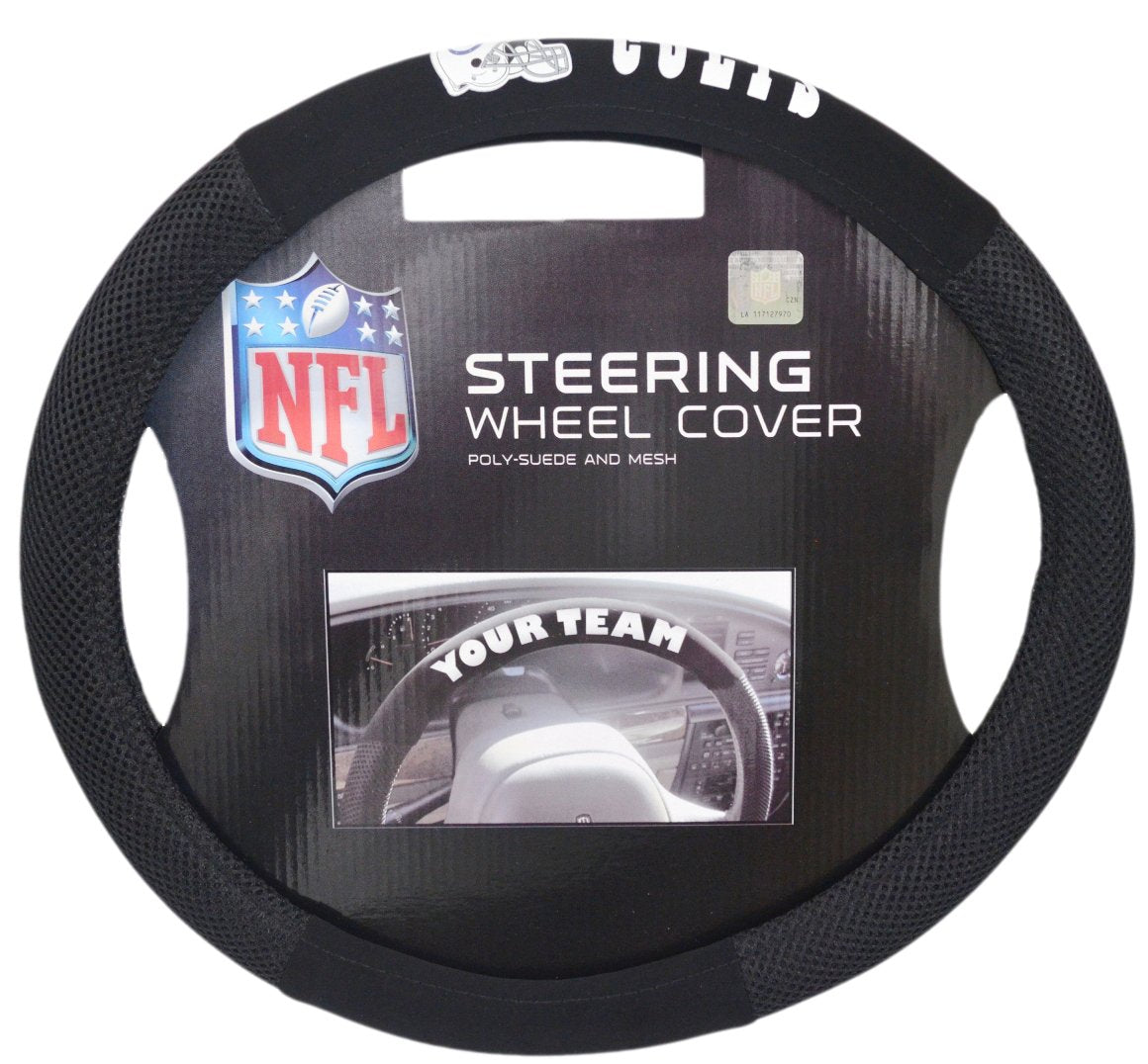Fremont Die/TeamProMark Official National Football League Fan Shop Authentic NFL Auto Accessories Bundle - Team Steering Wheel Cover, Air Fresheners and Seat Belt Cover