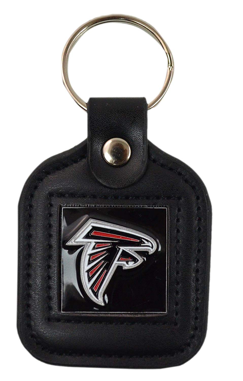 Official National Football League Fan Shop Authentic Genuine Leather NFL Trifold Wallet and Key Chain Bundled Set