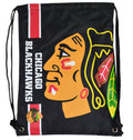Official National Hockey League Fan Shop Authentic Drawstring NHL Back Sack (Chicago Blackhawks)