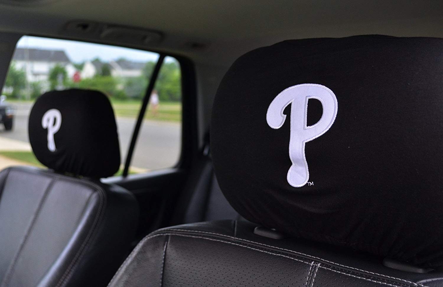 Team ProMark Official Major League Baseball Fan Shop Authentic Car Truck Auto MLB Headrest Cover (Philadelphia Phillies)