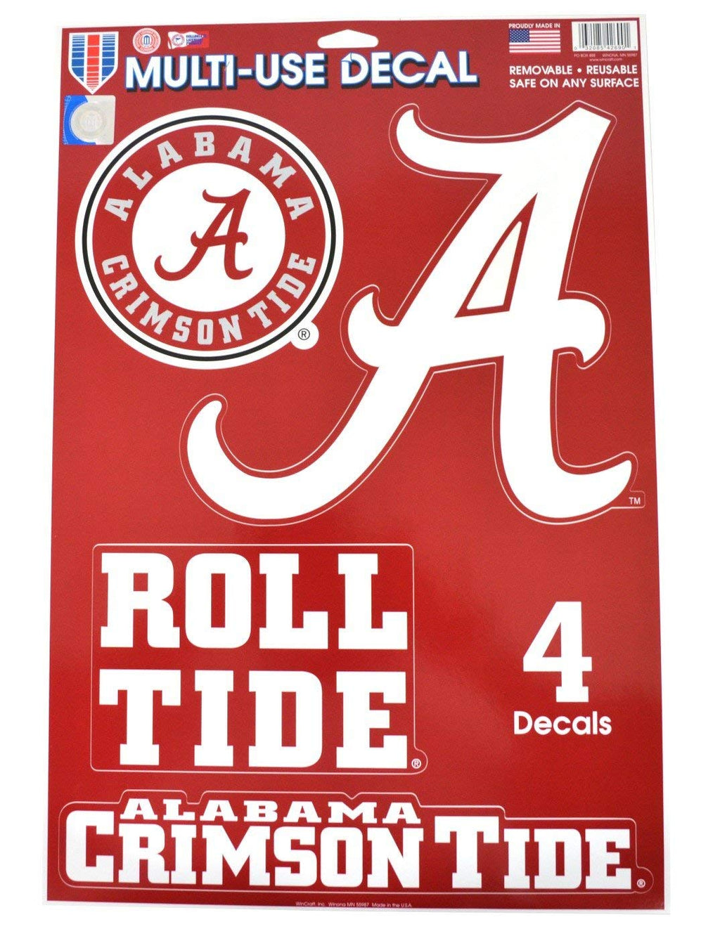 Official National Collegiate Athletic Association Fan Shop Licensed NCAA Shop Multi-use Decals. Show Team Pride At Home or Work with Four Independent Decals. Stick on Anything with a Smooth Surface.